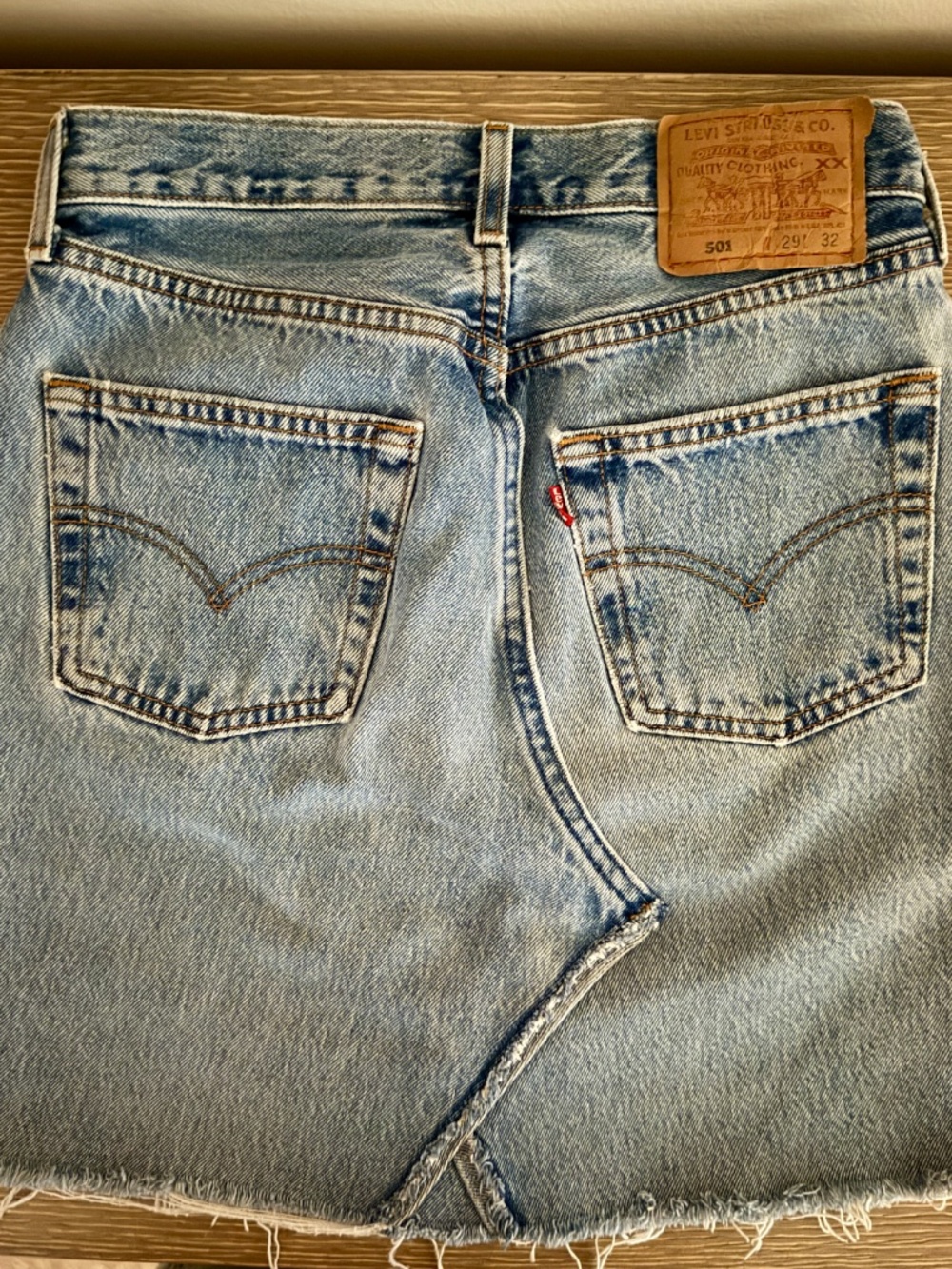 Vintage Levi 501 Denim Skirt - Picture 4 of 4